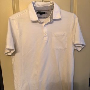 Like new white polo with pocket